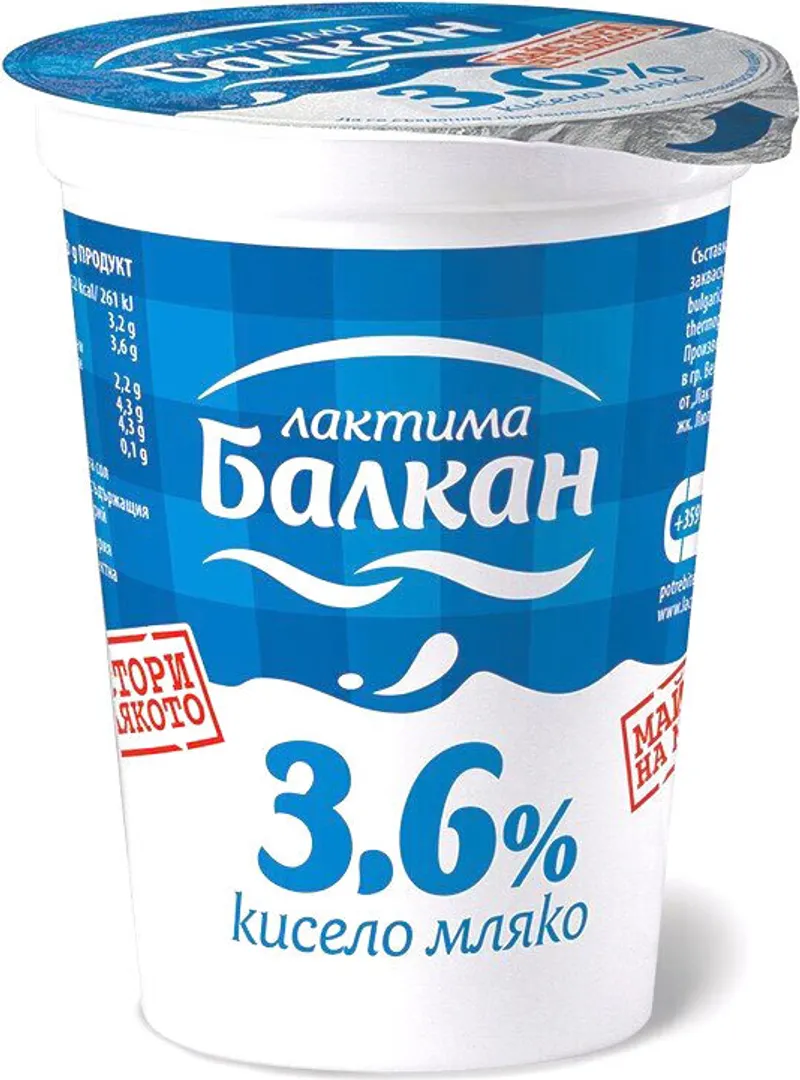 Кисело мляко БАЛКАН 3.6% 400 г
