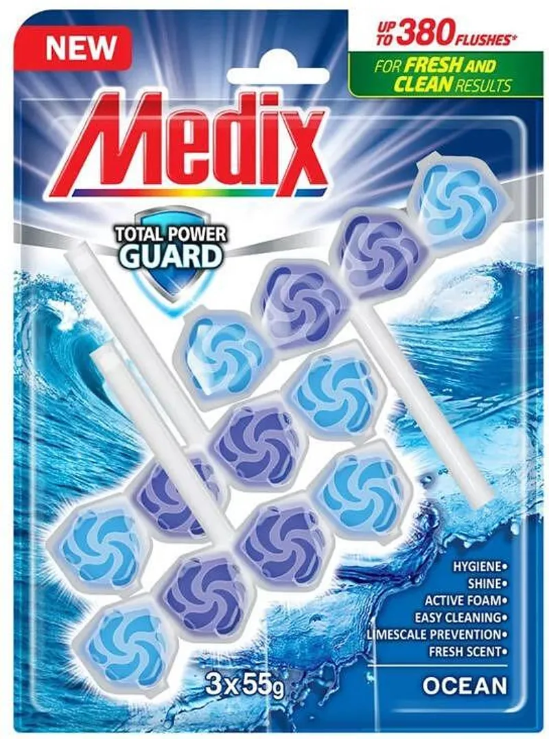 Ароматизатор за тоалетна MEDIX PG Ocean 3x55 гр.