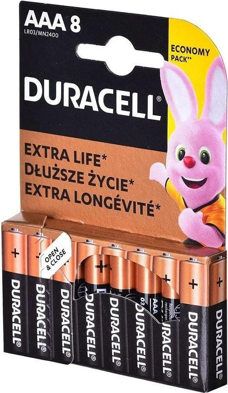 Батерии DURACELL AAА 8 бр