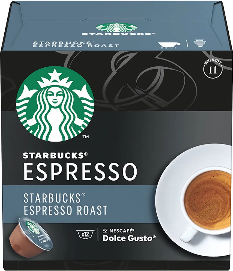 STARBUCKS Espresso Roast кафе капсули DOLCE GUSTO 12 бр.