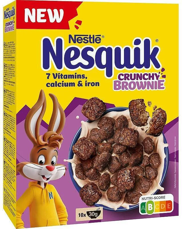 Зърнена закуска NESQUIK Crunch Brownie 300 г