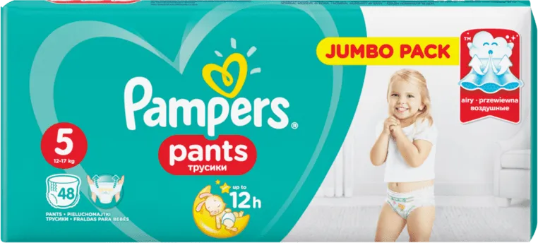 Бебешки пелени PAMPERS Pants 5 12-18кг 48 бр