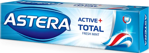 Паста за зъби ASTERA Active + Total 100 мл