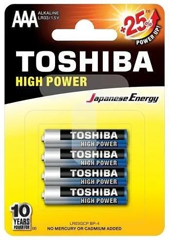 Алкални батерии TOSHIBA HP AAA 4бр. LR03