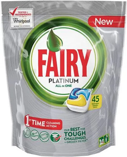 Таблетки за съдомиялна FAIRY Platinum 45бр