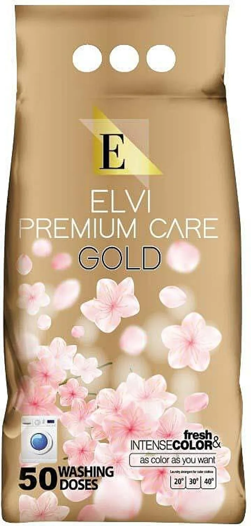 Прах за пране ELVI Prem.care Gold 50пр