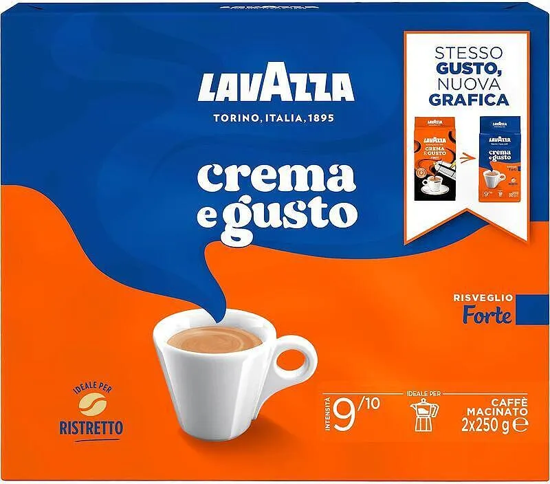 Мляно кафе LAVAZZA Crema e Gusto Forte 2X250 г