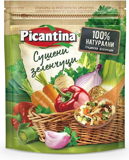 Подправка PICANTINA микс сушени зелечуци 100 гр.