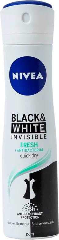 Део спрей дамски NIVEA Invisible Black&White 150 мл