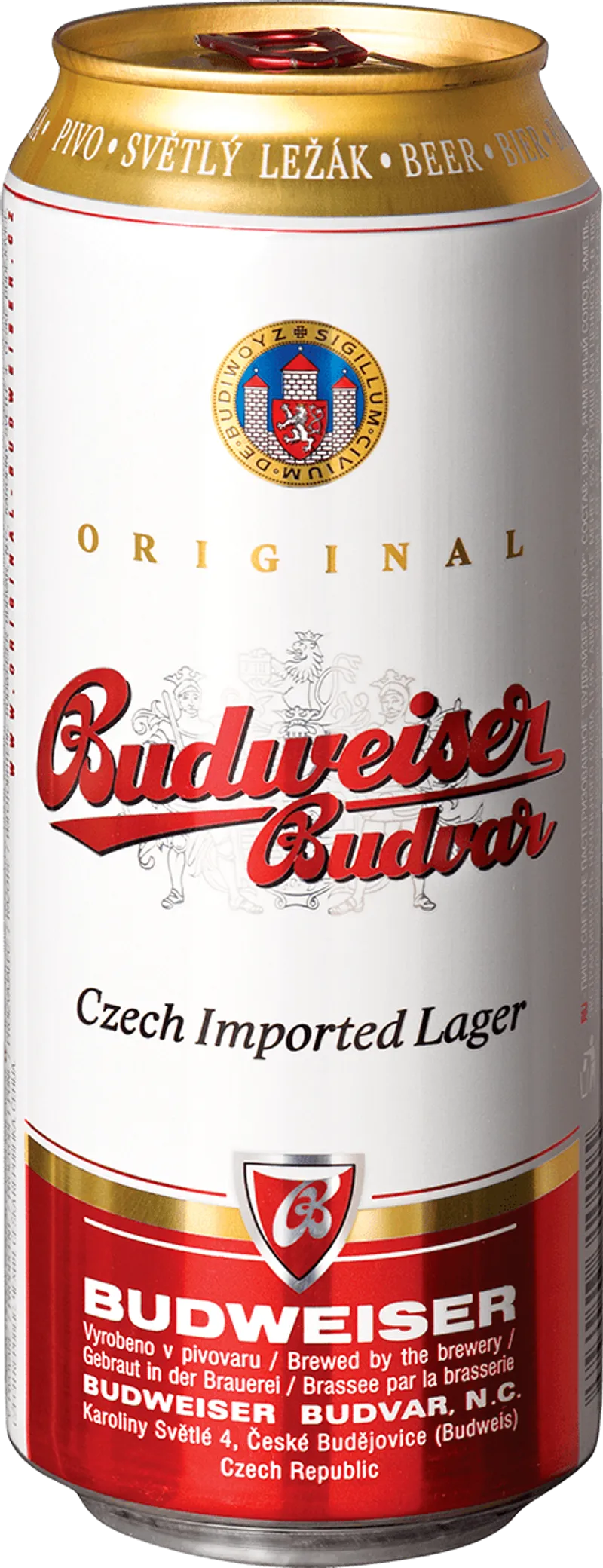 Бира BUDWEISER 5% алк. 500 мл