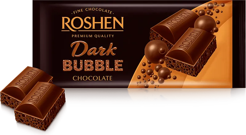 Шоколад ROSHEN Dark Bubble 80 гр.