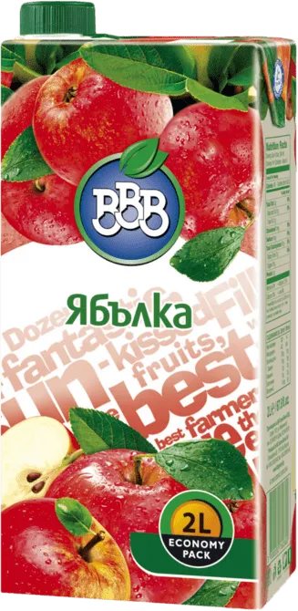 Плодова напитка BBB Ябълка 25% 2л