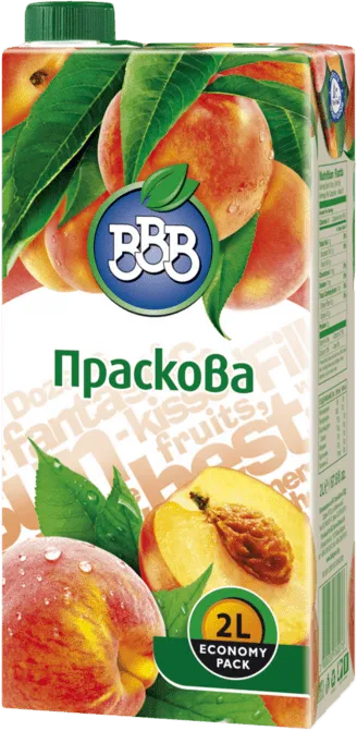 Плодова напитка BBB Праскова 12% 2л