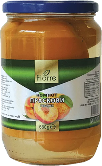 Компот FIORRE праскова 680гр