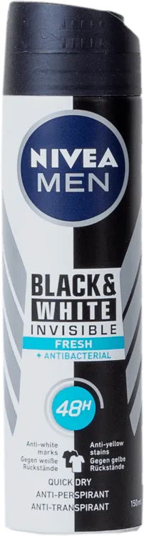 Део спрей мъжки NIVEA Invisible Black&White 150 мл