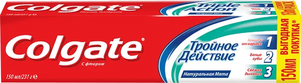 Паста за зъби COLGATE ТripleАction 150 мл