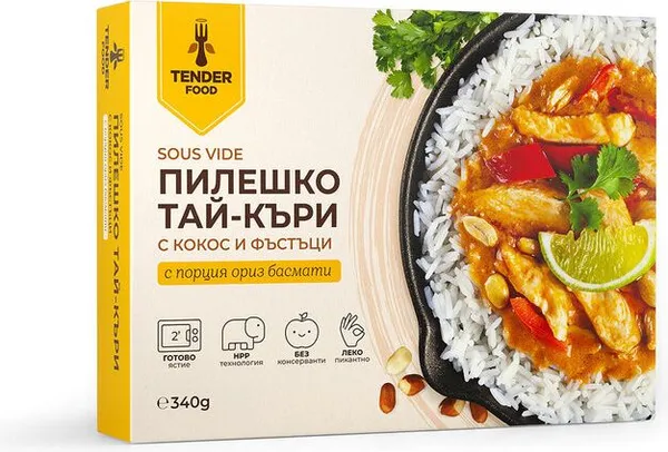 Пилешко Тай Къри TENDER FOOD 340г