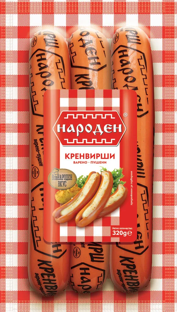 Кренвирш НАРОДЕН вак. 300гр