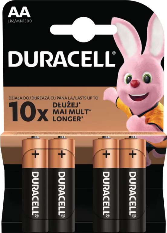 Алкална батерия Duracell Basic АА 4бр.