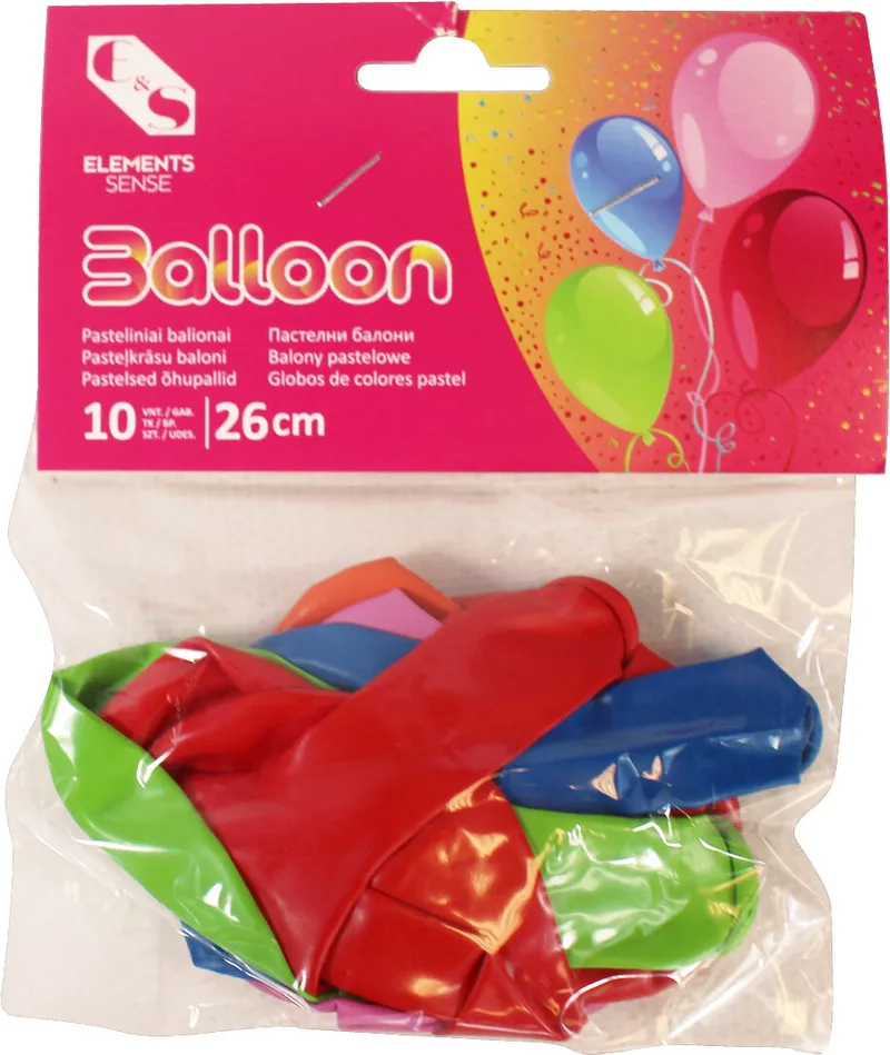 Балони ELEMENTS Ø26 см 10 бр в опаковка