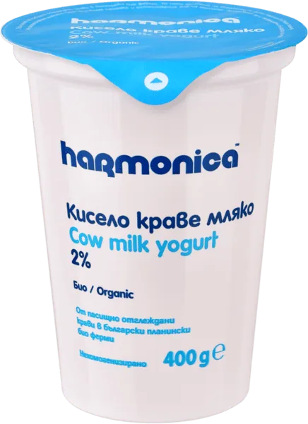 БИО Кисело мляко HARMONICA 2% 400 г