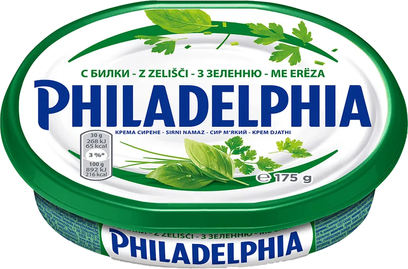 Крема сирене PHILADELPHIA билки 175 г