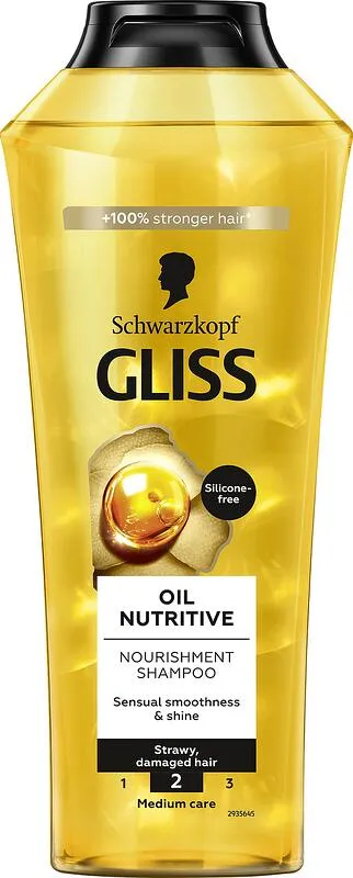 GLISS OIL NUTRITIVE Шампоан за дълга и цъфтяща коса 400 мл