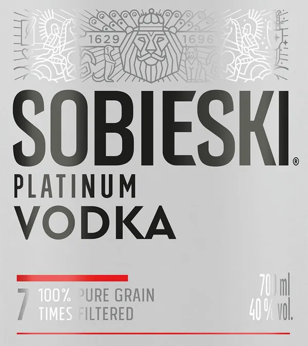 Водка SOBIESKI Platinum 40% 700мл