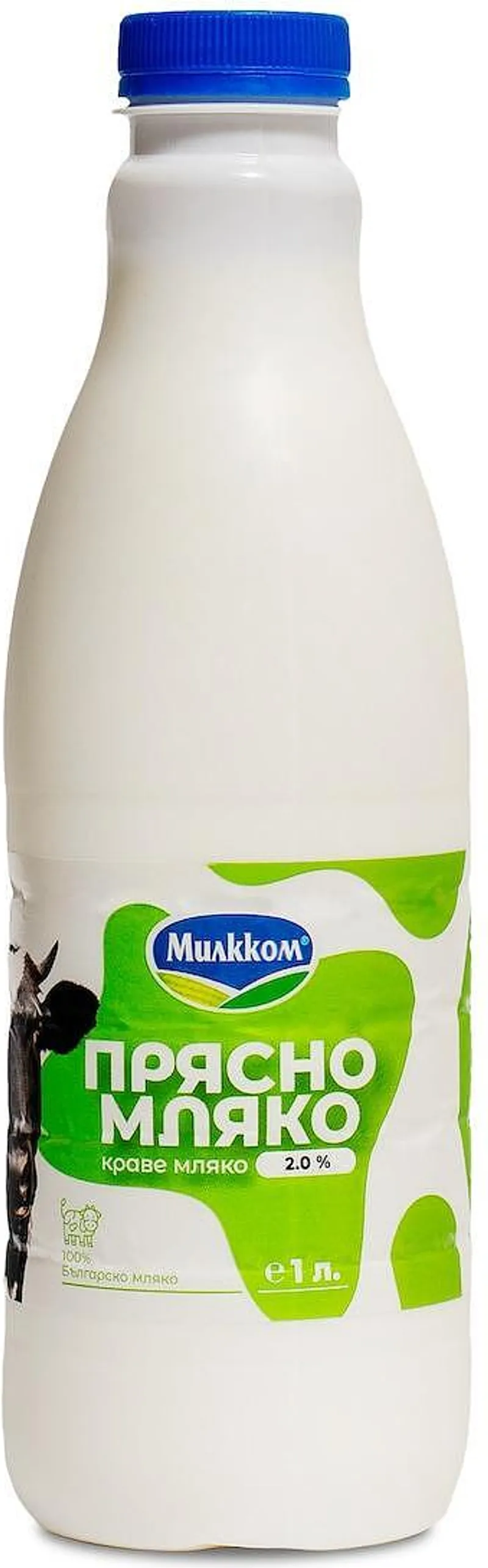 Прясно мляко МИЛККОМ 2% 1 л.