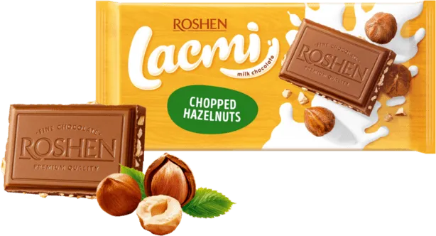 Шоколад LACMI с натрошени лешници 90 г