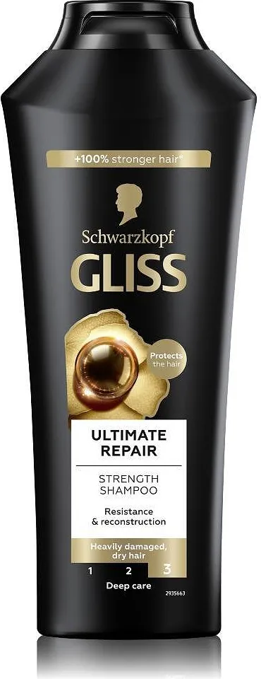 GLISS ULTIMATE REPAIR Шампоан за увредена и суха коса, 400 мл.