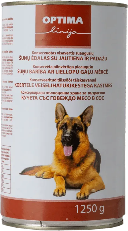 Храна за кучета OPTIMA с говеждо 1.25 кг.