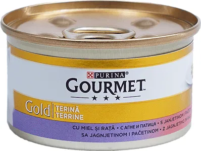 Пастет за котки GOURMET агне, патица 85г