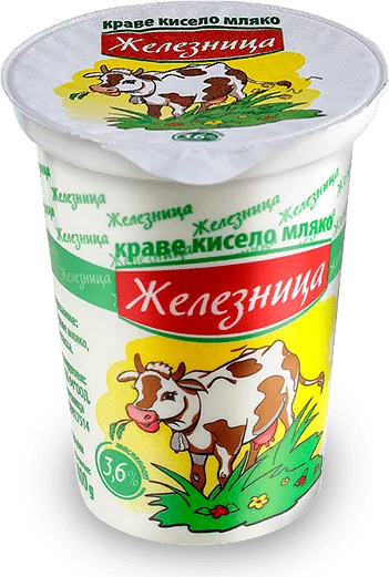 Кисело мляко ЖЕЛЕЗНИЦА 3.6% 400 гр.