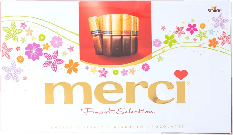 Шоколадови бонбони MERCI 400 гр.