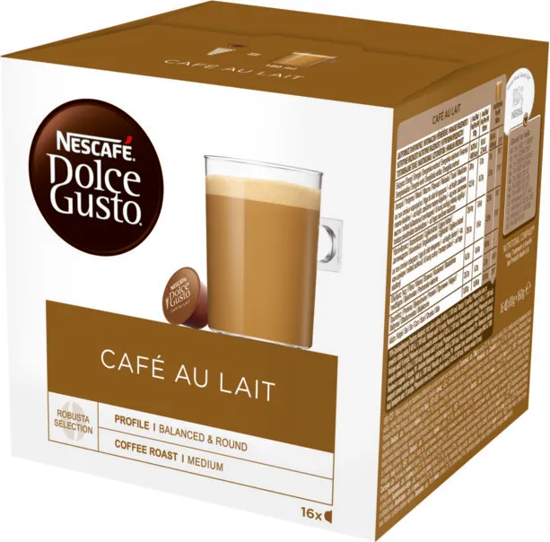 Кафе капсули NESCAFE Dolce Gusto Cafe au Lait 16 бр.