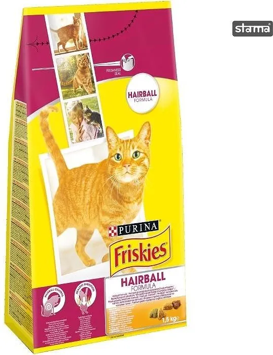 Суха хр.котка FRISKIES HAIRBALL 1.5кг