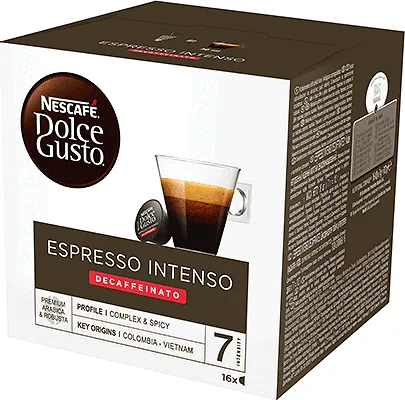 Кафе капсули NESCAFE Dolce Gusto Espresso Intenso Decaffeinato 16 бр.