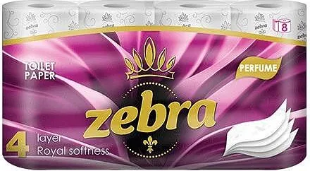 Тоалетна хартия ZEBRA Perfume 4пл 8бр