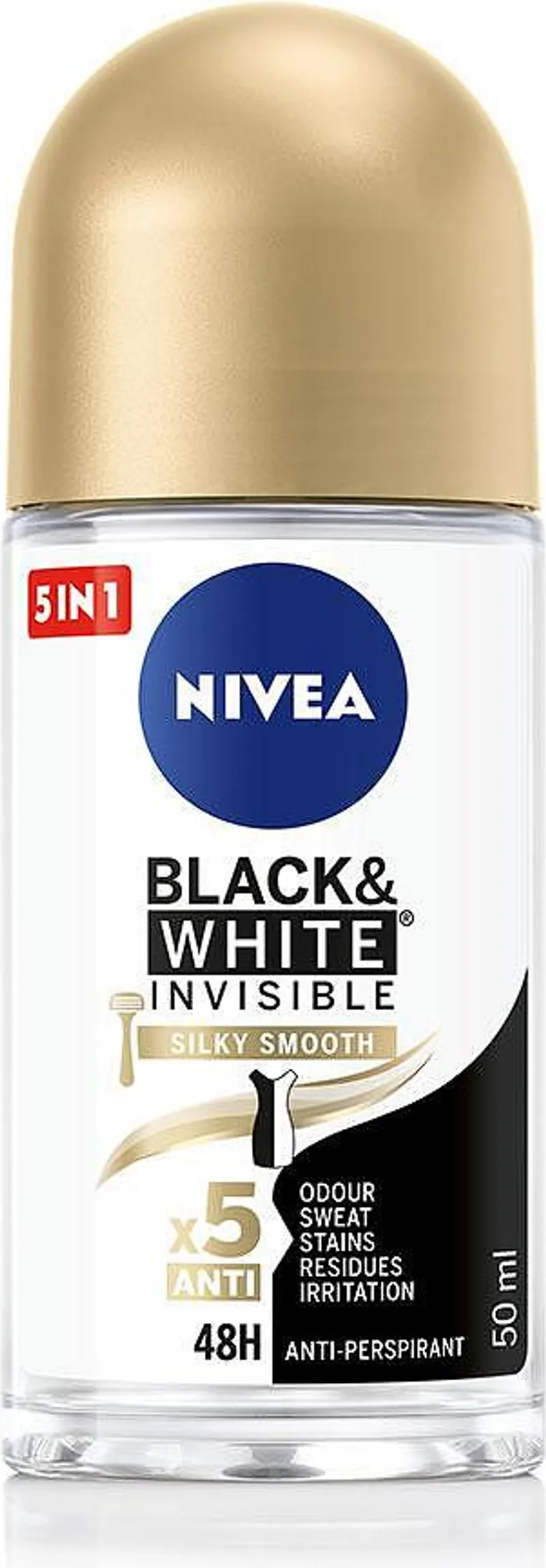 Рол он NIVEA Black&White Silky 50мл