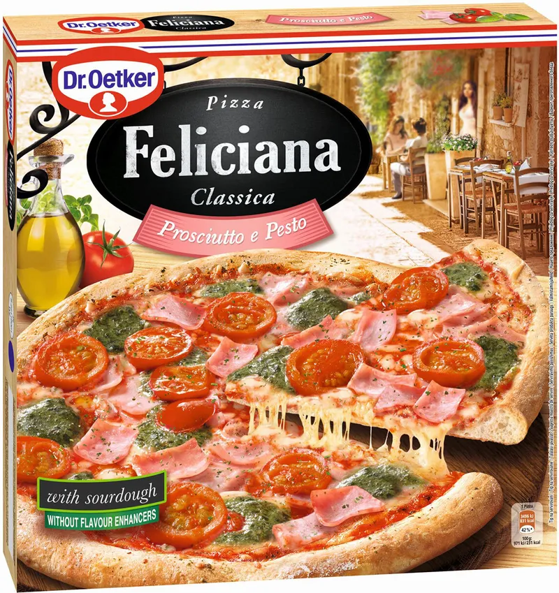Замразена пица FELICIANA прошуто с песто 360г