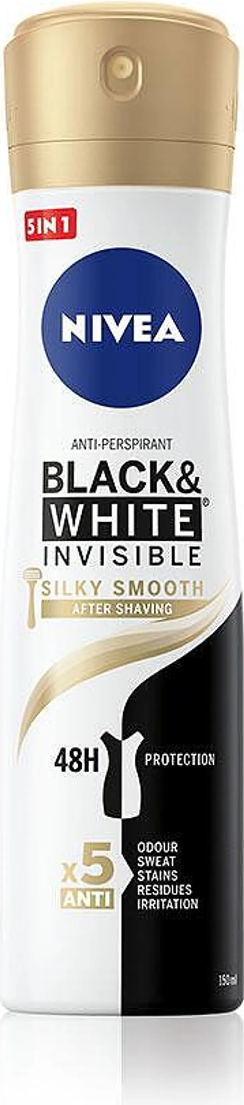 Дезодорант NIVEA Black&White Silky 150мл