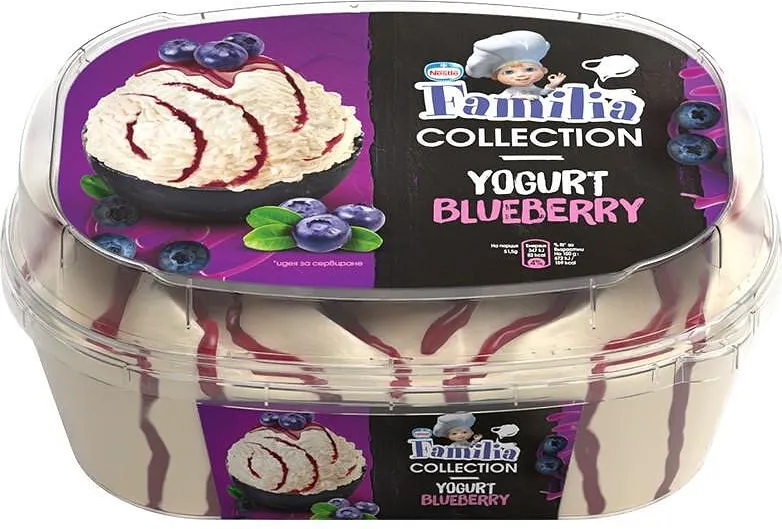 Сладолед FAMILIA COLLECTION Yogurt & Blueberry 464 г