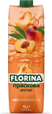 Нектар FLORINA праскова 50%, 1л