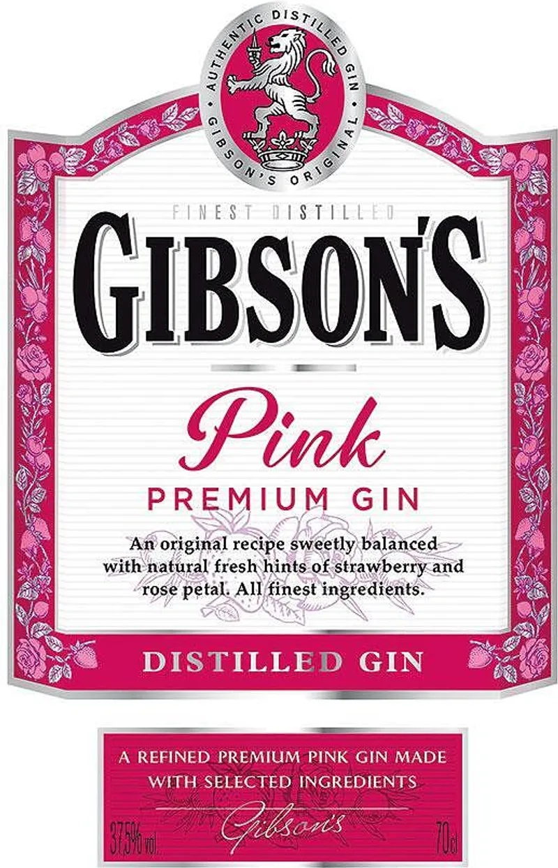 Джин GIBSON's Pink Premium 37.5% алк. 700 мл.