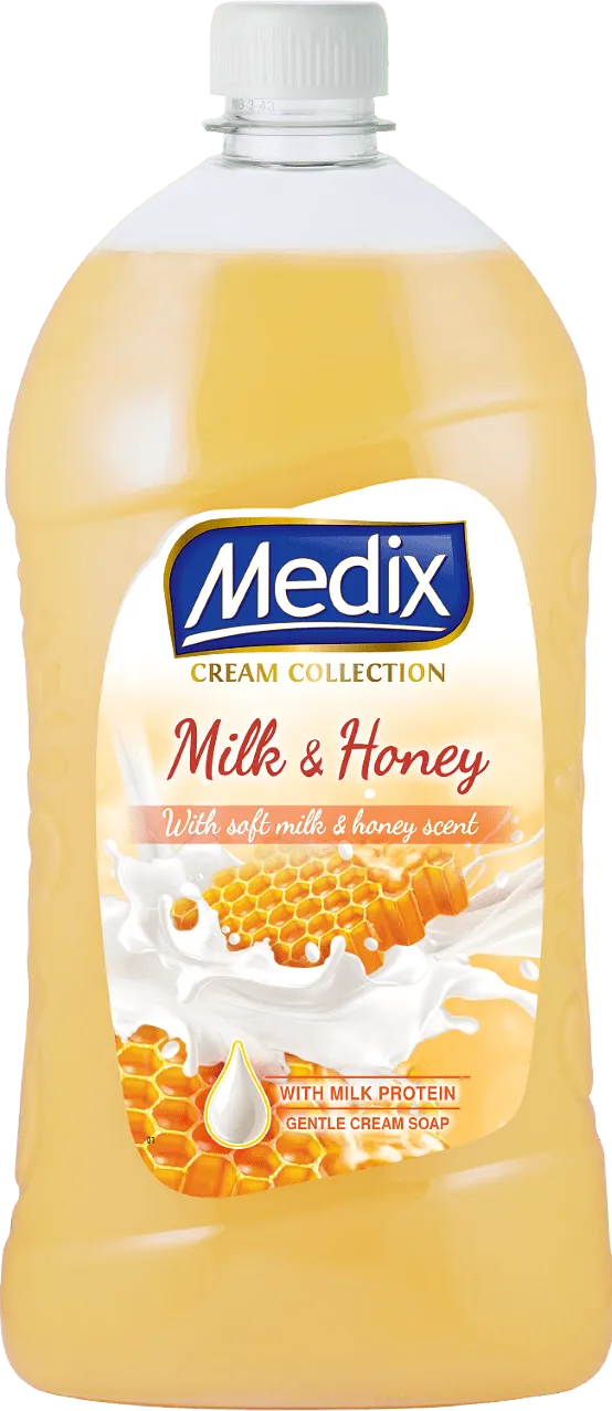 Течен сапун MEDIX CREAM COLLECTION Milk & Honey – пълнител