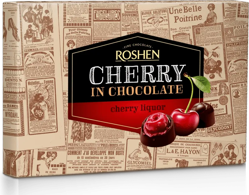 Бонбони ROSHEN с вишнев ликьор 155 г