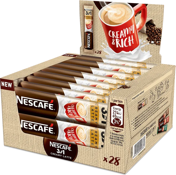 Разтвoримо Кафе NESCAFE 3в1 Creamy Latte 15 гр.