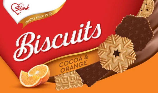 Бисквити STARK какао и портокал 175 г