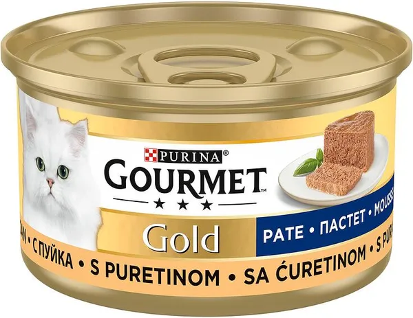 Пастет за котки GOURMET GOLD пуйка 85 гр.